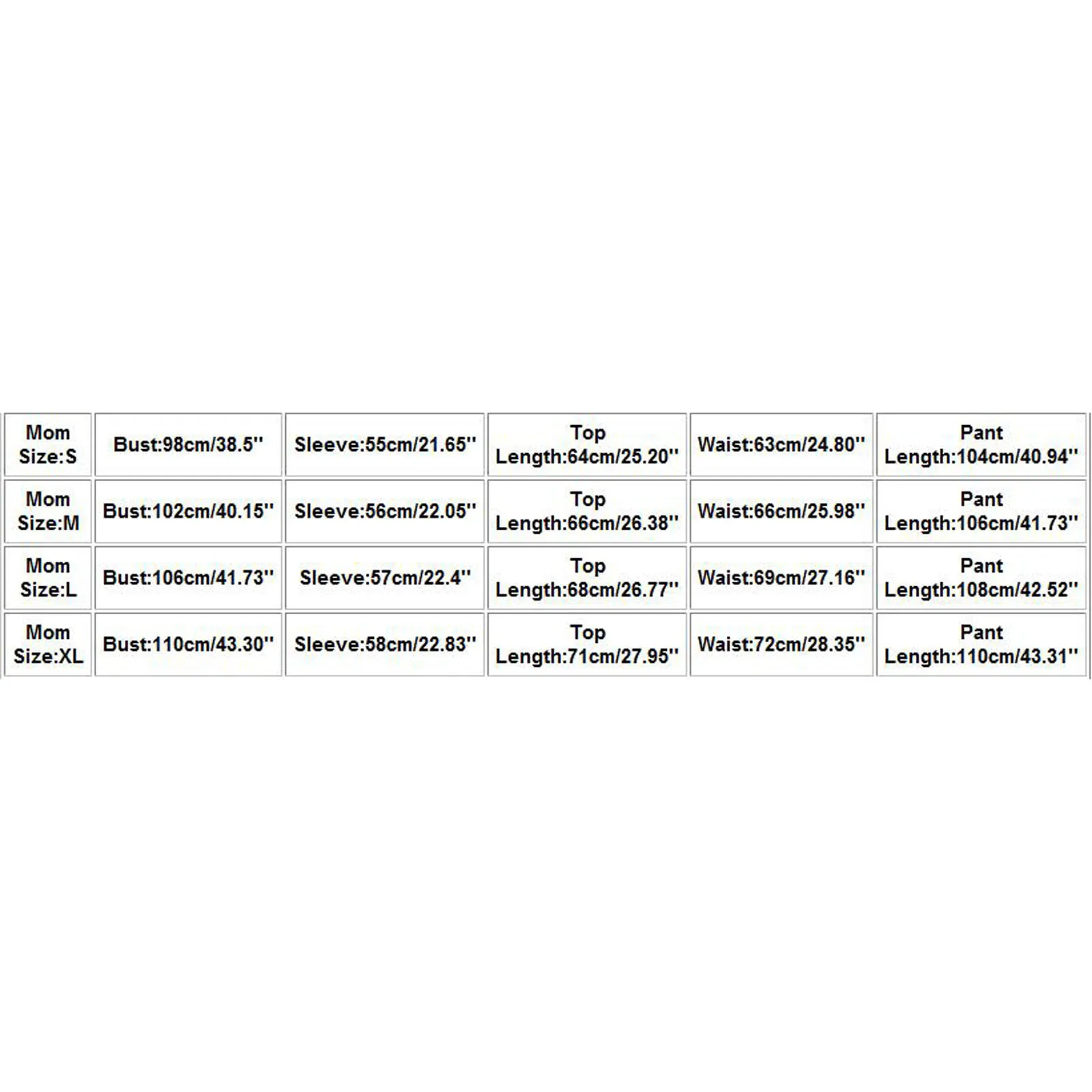 

#50 Women Mom Christmas Fashion Cute Printed Long Sleeve Top+Printed Pants Xmas Family Clothes Pajamas Traje de padres e hijos