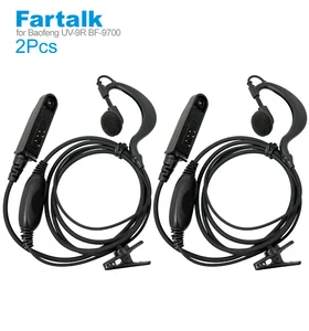 2 Наушники Динамик гарнитуры микрофон для Baofeng UV-9R плюс BF-9700 BF-A58 GT-3WP UV-5S UV-XR иди и болтай Walkie Talkie двухстороннее радио аксессуары