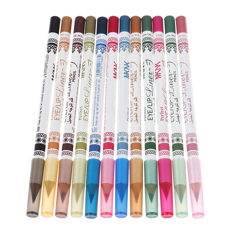 

12Pcs/Set Mixed Colors Make Up Eyeliner Pencil Waterproof Eye Liner Beauty Pen Cosmetics Eye Shadow Eyes Makeup Tools 15cm