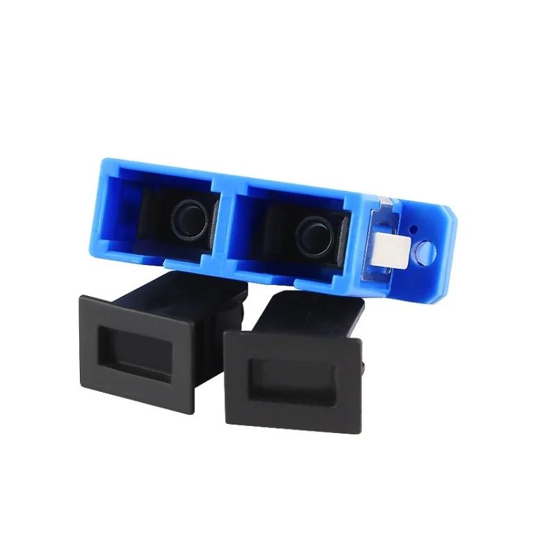 100 шт. волоконно оптический фланцевый соединитель SC UPC дуплексный переходник