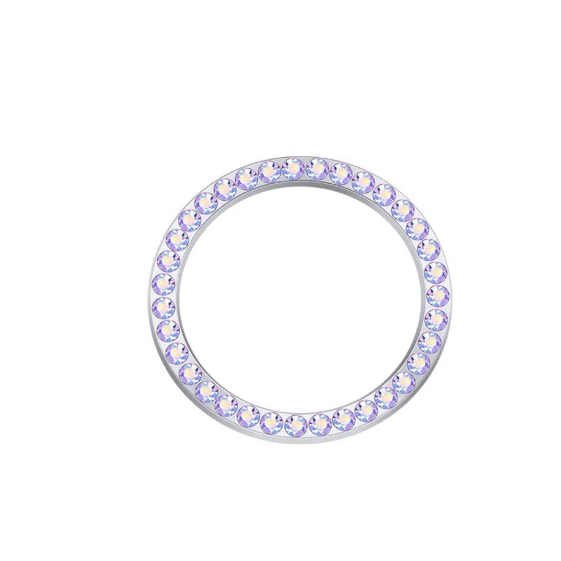 

Новое автомобильное декоративное кольцо с одной кнопкой запуска и бриллиантовым кругом со стразами, кольцо переключателя старта и остановки, аксессуары для салона автомобиля