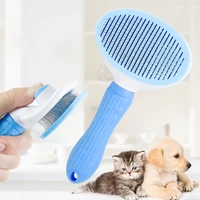 pet comb cleaning beauty styling hair removal automatic hair removal stainless steel comb cleaning supplies pets
