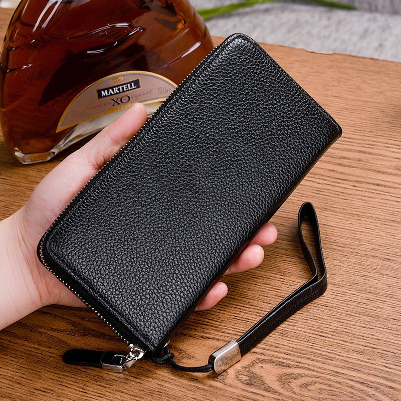 

Caze Kyts 2020 New Men's wallet long zipper hand bag tide mobile phone bag business high-end clutch bag