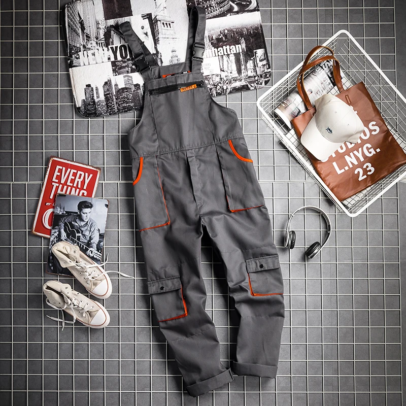 Модные корейские прямые супендеры цельные мужские оверколы Harajuka свободного