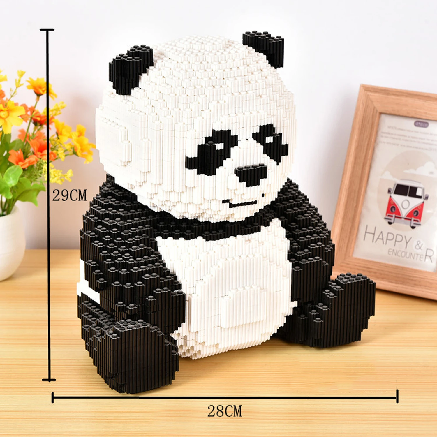 Китайское национальное сокровище-панда Макс животное DIY мини микро строительные алмазные блоки моделей кирпичная детская игрушка без коробки