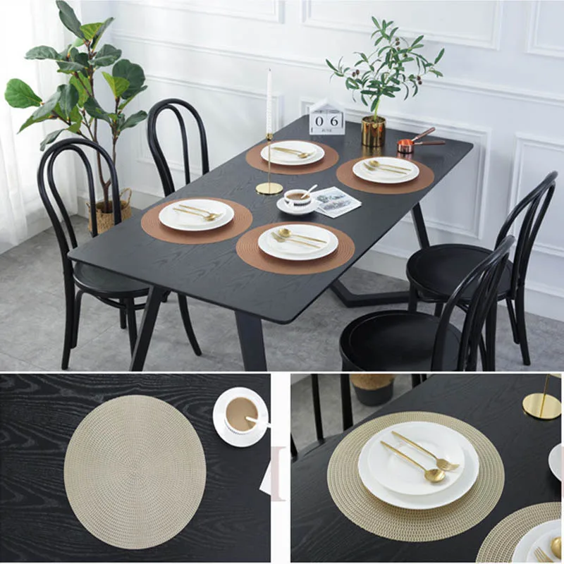 38 СМ Круглая поливинилхлоридная кухонная салфетка подставка обеденный Коврики