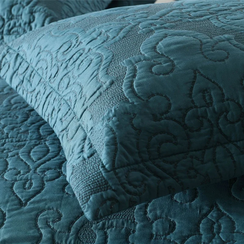 Набор покрывал CHAUSUB для двуспальной кровати одеяло из 3 предметов с тиснением