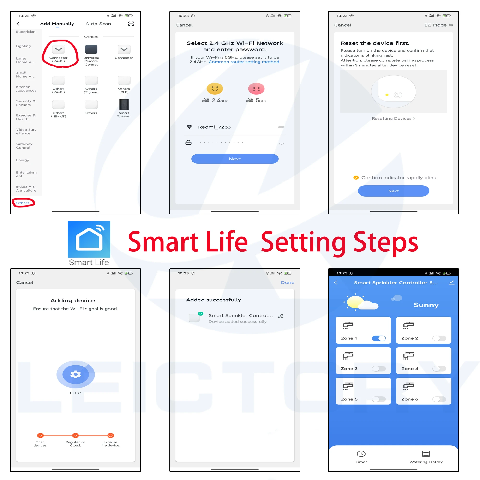 Умный таймер полива для сада Водонепроницаемый Контроллер орошения с водяным