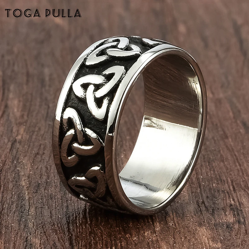 Кольцо в кельтском стиле для мальчиков классическое байкерское украшение из