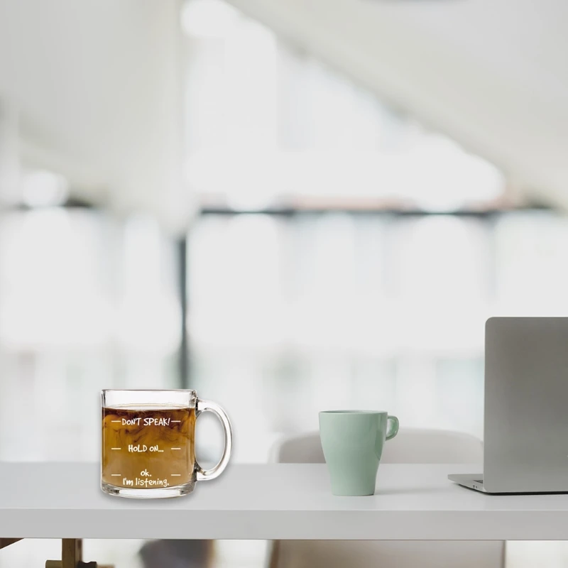 Не говори! Забавная кофейная кружка-крутая Новинка подарок на день рождения для