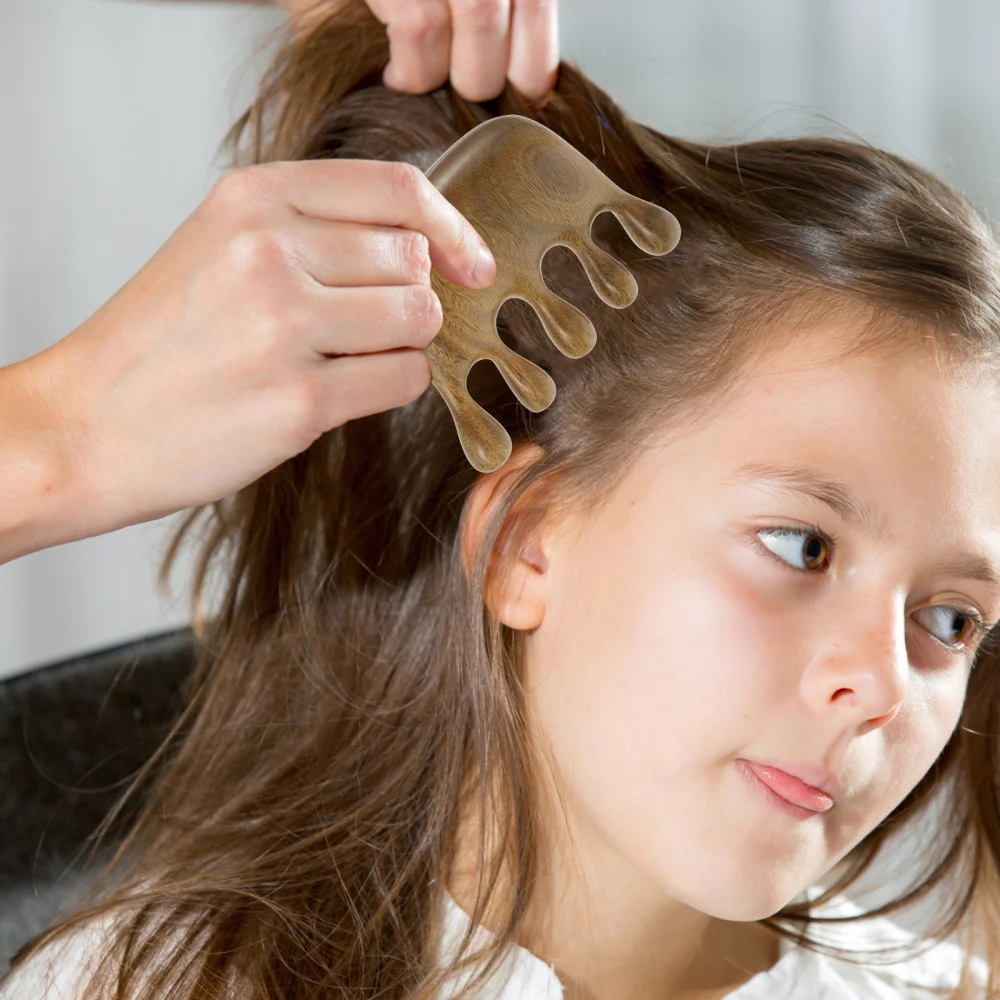 

1Pc Useful Wide Tooth Comb Sandalwood Hair Comb Head Comb for Adult