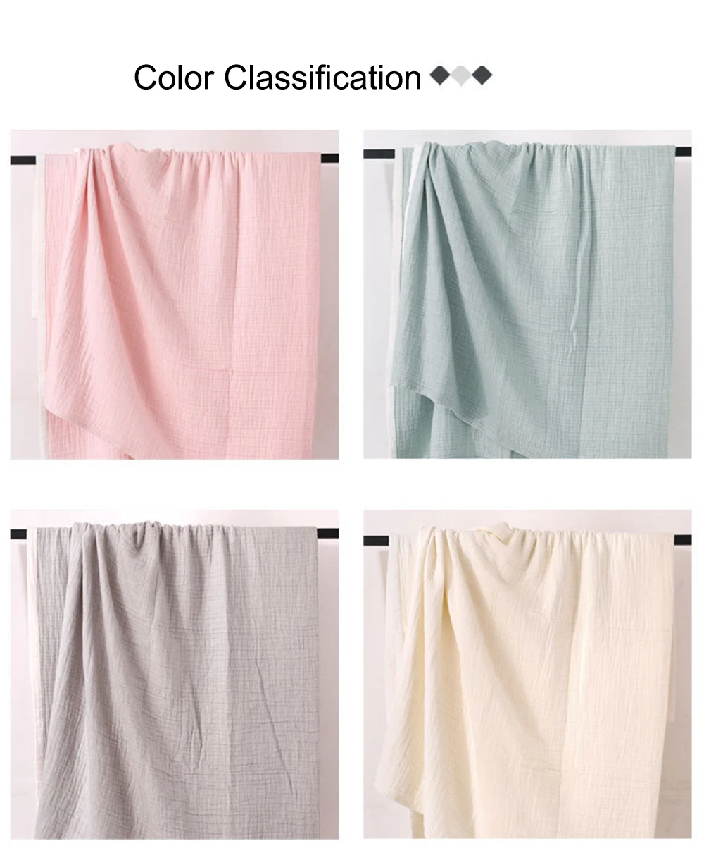 New Washed Gauze Six-layer Blanket 100% Cotton Gray Green Pink Blankets For Beds Thick Air-conditioning Soft Throw Quilt | Дом и сад