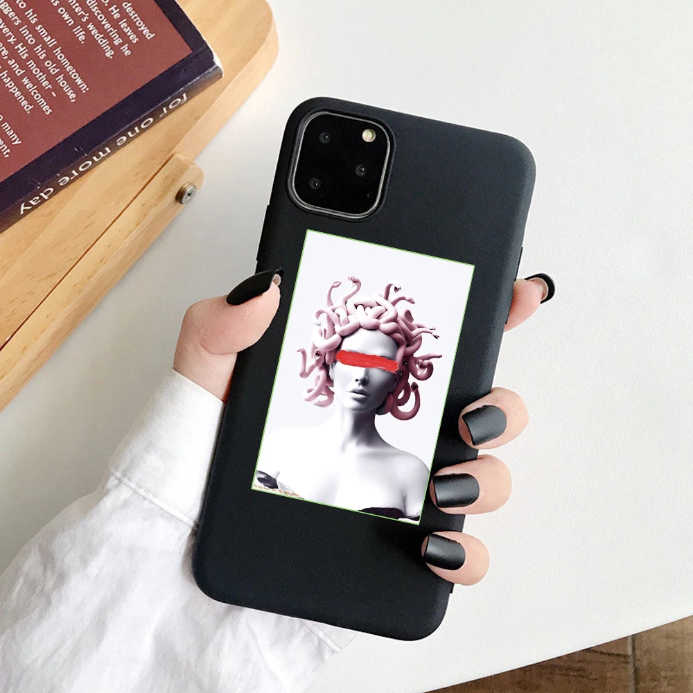 Давид Мона Лиза для iphone 11 11Pro Max 5S SE чехол для телефона для iphone XS Max XR X 6S 6 7 8 Plus мягкие ТПУ чехлы накладки оболочка
