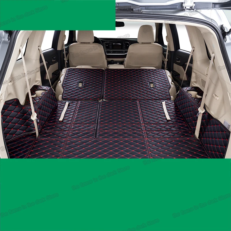 Кожаный коврик Lsrtw2017 для багажника автомобиля груза Toyota Highlander 2014 2015 2016 2017 2018 2019