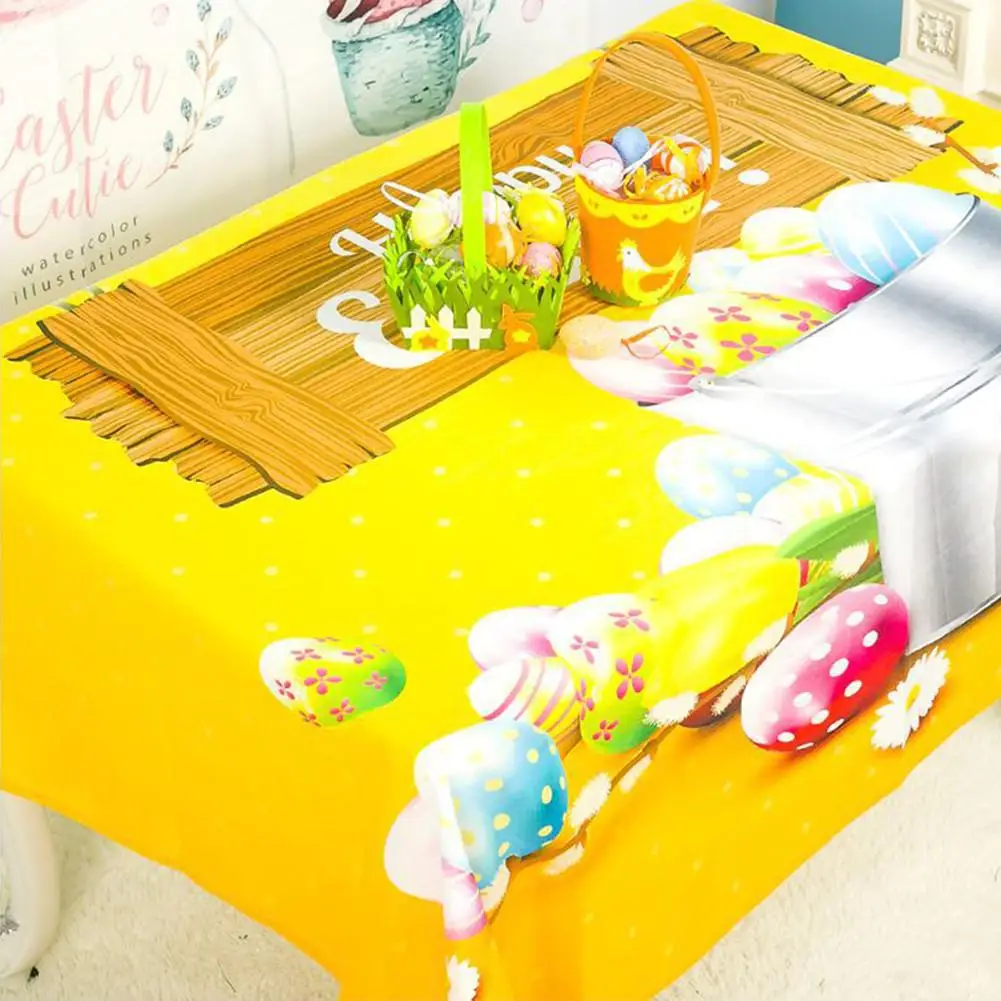 Новая скатерть с принтом яиц фланелевая Высококачественная мягкая для украшения