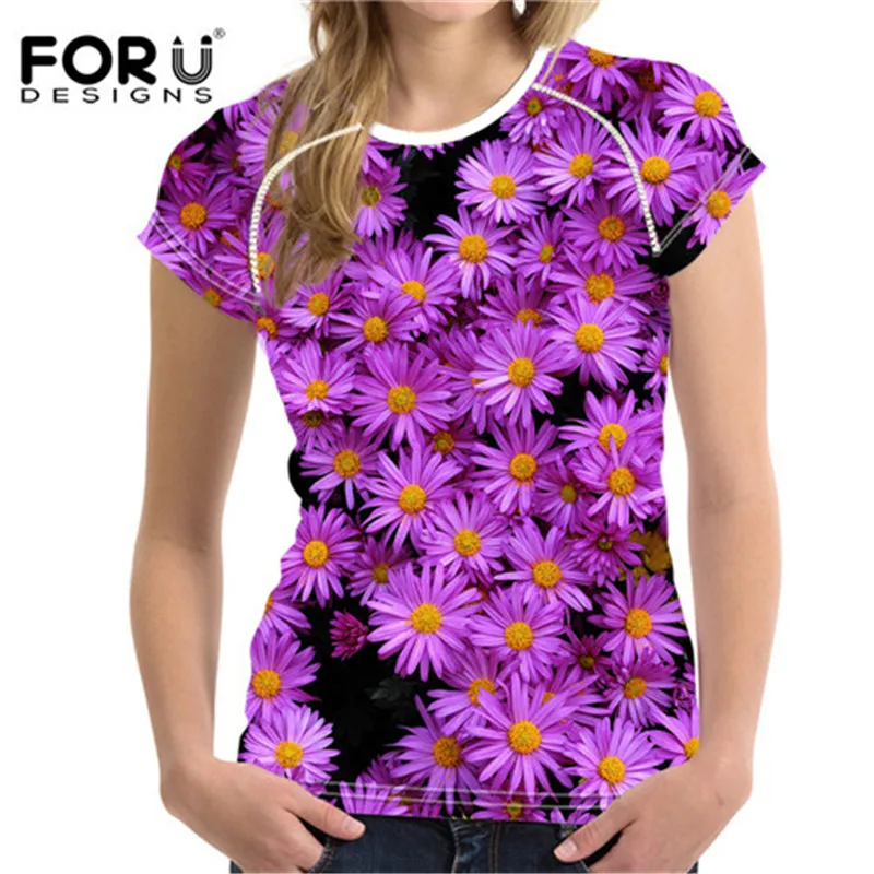 FORUDESIGNS/топы для бега Спортивная футболка женщин фитнеса тренажерного зала