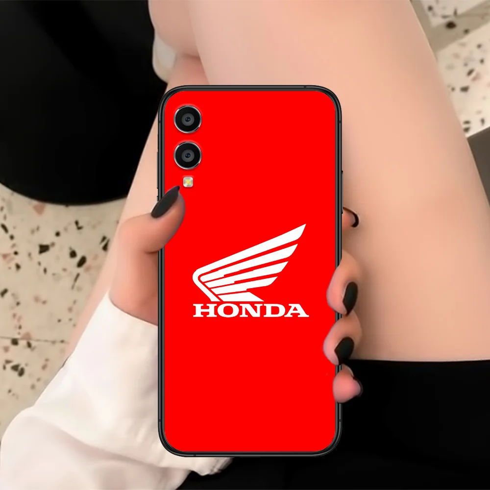 

HONDA Hot Car Phone Case For Huawei Honor 6 7 8 9 10 A C X I 20 Lite Pro Play Black black Etui Fashion Cell Soft Hoesjes 3D
