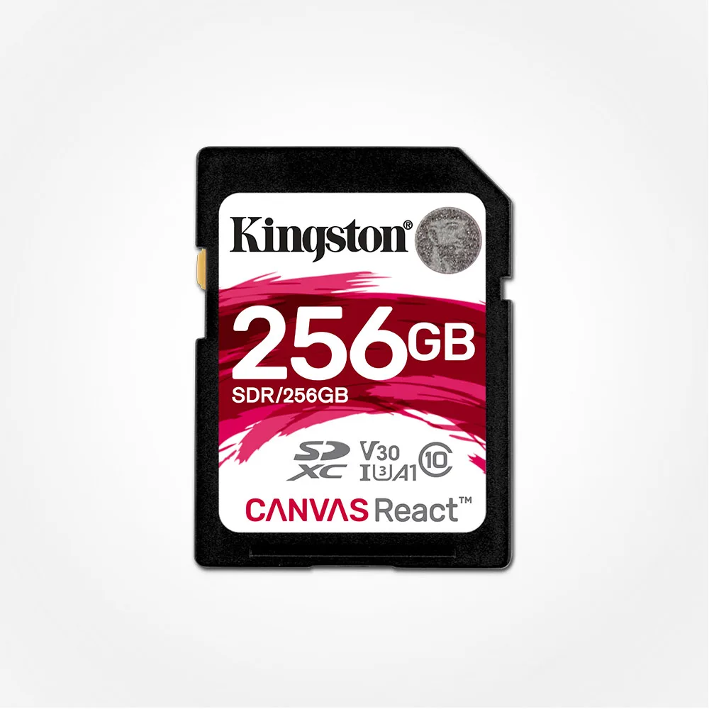 Kingston холст реагируют 32 Гб 64 128 ГБ 256 SDHC/SDXC класса 10 SD слот для карт памяти UHS I 100 МБ/с.