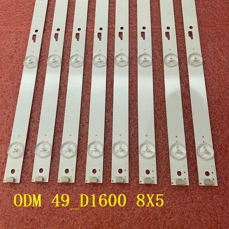 80pcs/lot LED strip for TCL 49D1600 ODM 49_D1600 LX20160826 49L510U18 49HR332M05A0 V3 V4 4C-LB490T-HR4 YH1 YH7 YHJ yh6 49U3600C