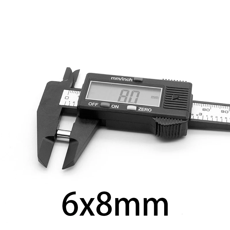10-150 шт. мощные неодимовые магниты 6x8 мм