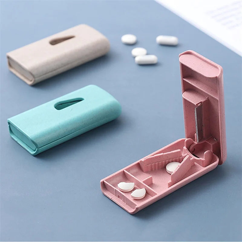 

3 Colors Vitamin Medicine Pill Box Case Organizer Tablet Container Cutting Drugs For Personal Health Care New 1PC