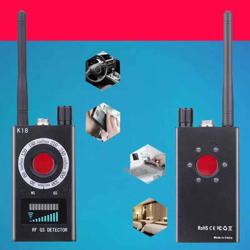 

W3JD 1MHz-6.5GHz K18 Anti RF Detector Camera Wireless Bug Detect GSM Listening Device Finder Radio Scanner