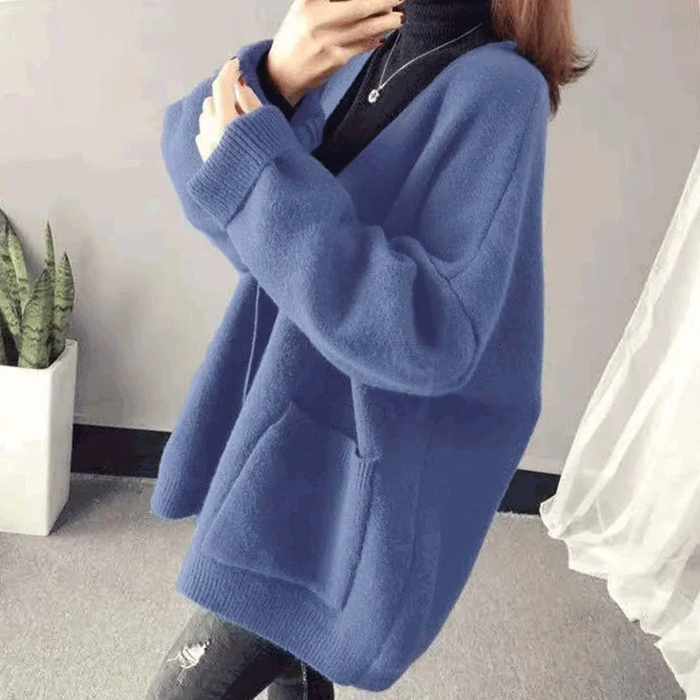 

Женский вязаный кардиган, новинка 2021, корейский свободный свитер, Студенческая Универсальная женская верхняя одежда на пуговицах и с карма...