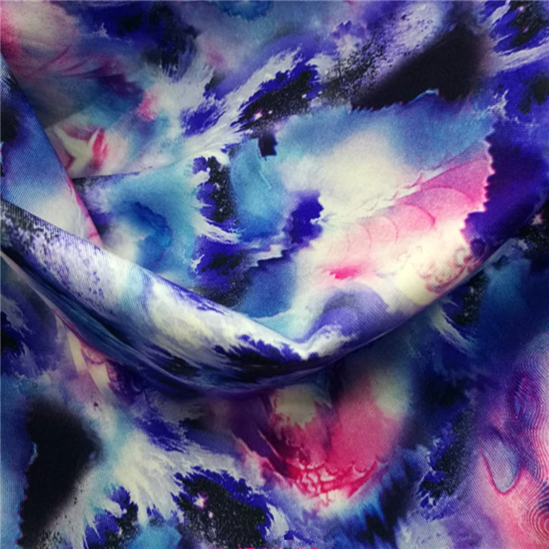 All round elastic impervious knitted milk silk printed fabric for sewing cheongsam Latin stage performance clothing | Дом и сад