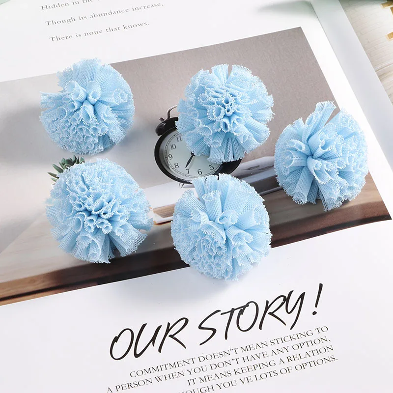 8 шт./лот разноцветные блестящие шарики из сетчатой пряжи высокого качества для