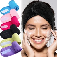 towel head band spa face wash makeup sweat head wrap non slip stretchable washable headband hair band for sports hairbands