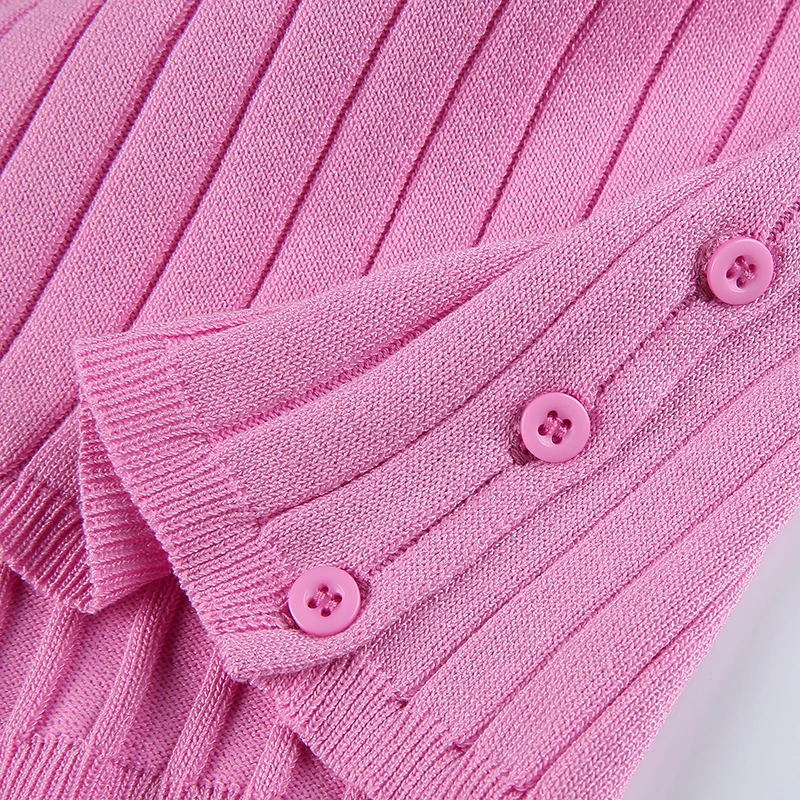 

Rockmore Summer Slim Pink Crop Tops Women Sleeveless Sexy V-neck Tank Top Y2K Solid Short Vest Sweet Cropped Tops 2021 Clothes