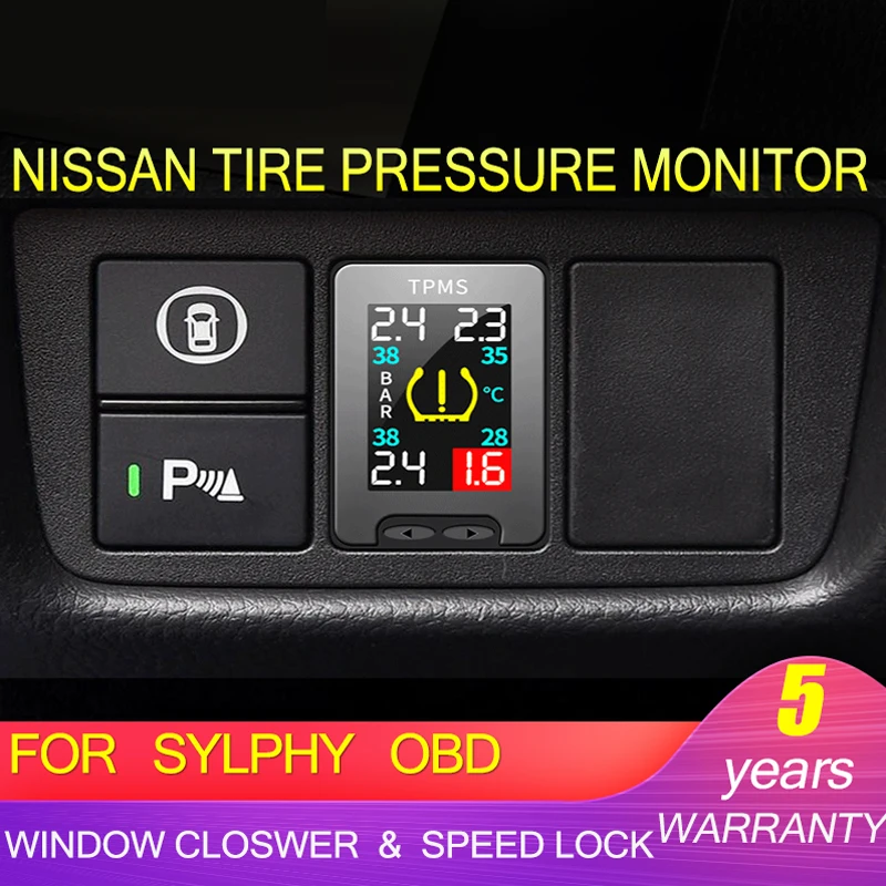 Монитор давления в шинах OBD Автомобильный Замок для Nissan 08 16 Sylphy new Sunny old Qashqai старая