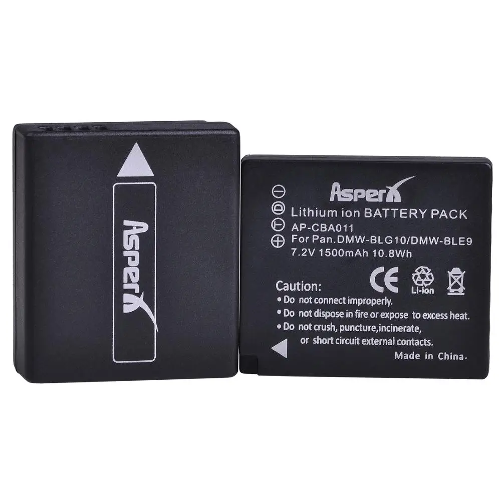 2 шт. Аккумулятор для камеры BLG10E BLG10PP BLE9 BLE9E BLE9PP + зарядное устройство USB с