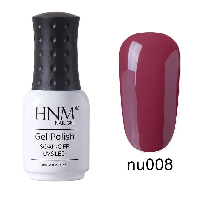 HNM 8 мл Однотонная Одежда УФ гель для ногтей светодиодный Краски покрытие