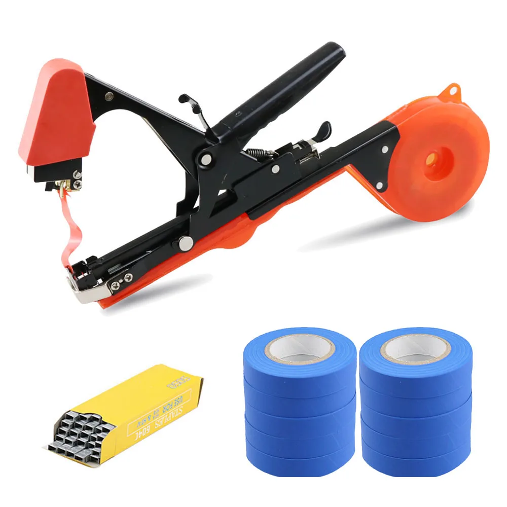 

New Garden Tool Plant Tying Tapetool Tapener Machine Branch Hand Tying Machine Packing Vegetable Stem Strapping Pruning Tool Set