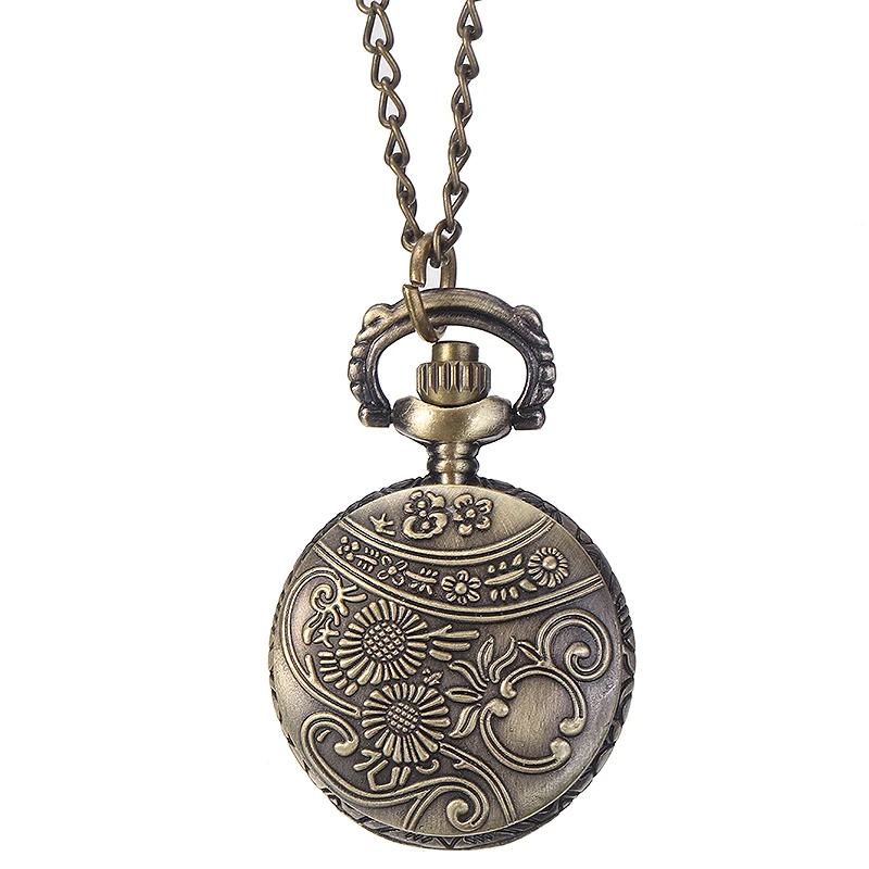 Shellhard 1 шт. античная бронза 3 лошади чехол гравированные кварцевые карманные часы