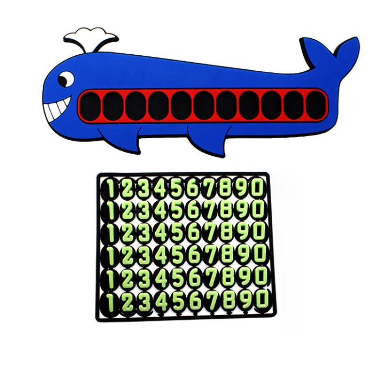 Временная парковочная карта трехмерный конический цифровой движущийся номер