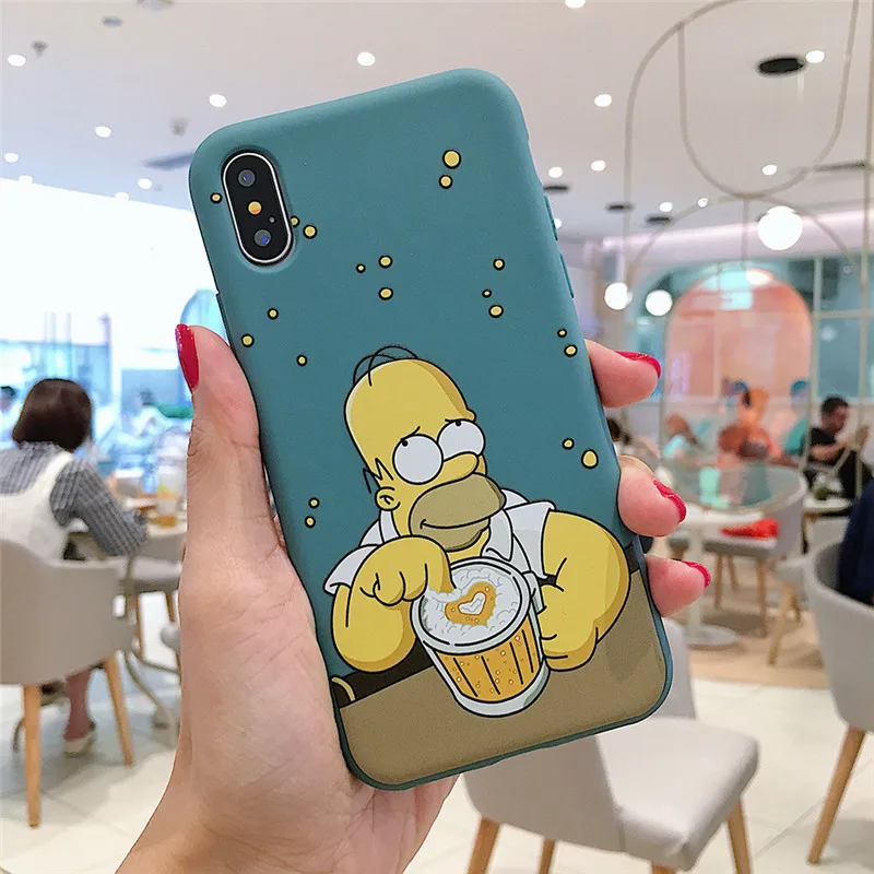 Style 1 GYKZ чехол для телефона с мультипликационным принтом Homer J. Simpsons для iPhone XS MAX XR X 11 Pro 7 8 6 6s Plus, мягкая силиконовая тонкая задняя крышка, чехлы - Цвет: Style 1
