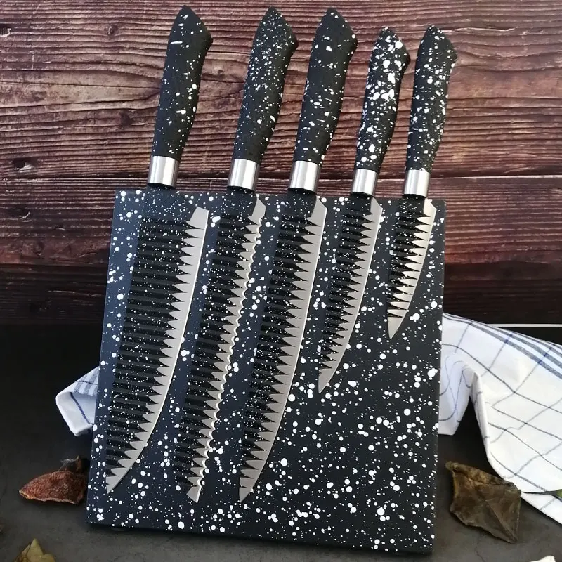 

Magnetic board knife holder stainless steel kitchen knife set non-stick blade chef slicing bread tool fruit cutter kitchen knife