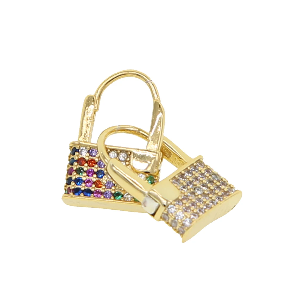 Серьги с замком, геометрические, уличные, металлические серьги с замком, безупречные ювелирные изделия, аксессуары Bijoux Fantasy Oorbellen
