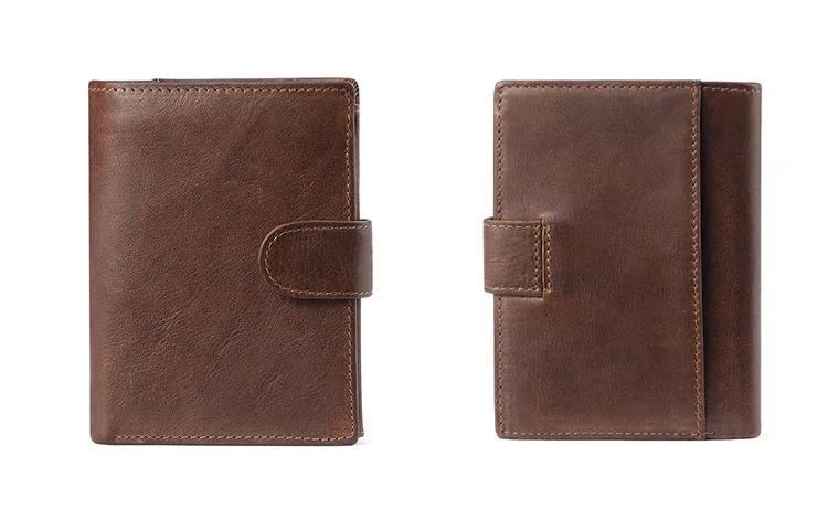 

Vintage leather wallet, large capacity clutch, coin purse