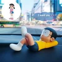cartoon car ornaments decoration anime doll car interior accessories fashion cute car dashboard toys trend car styling for girls