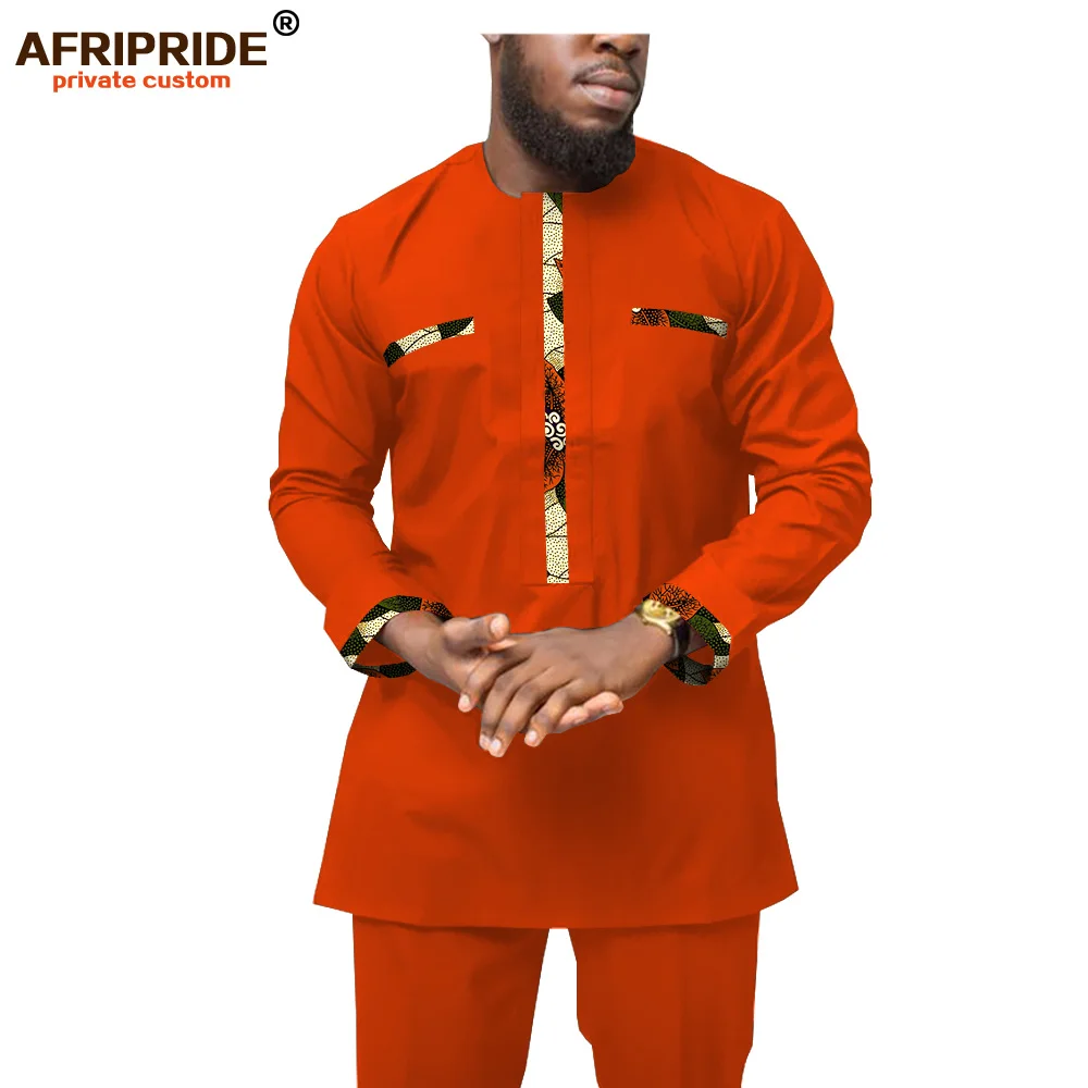 2019 африканская одежда для мужчин футболки &quotАнкара&quot и штаны с принтом восковой