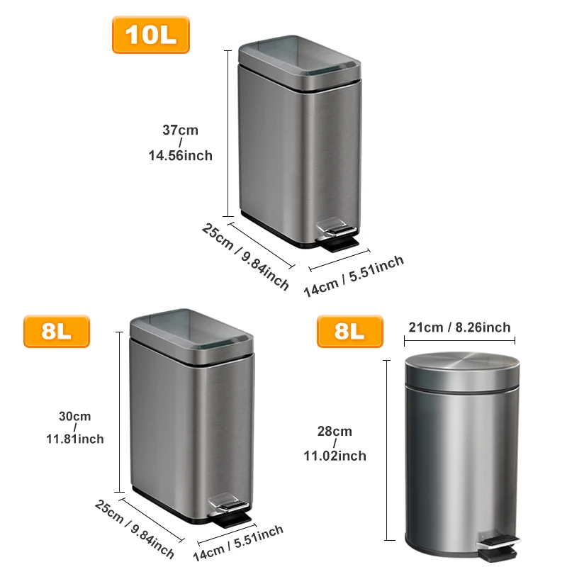 Кухонная корзина для мусора из нержавеющей стали креативная Новинка кухонная