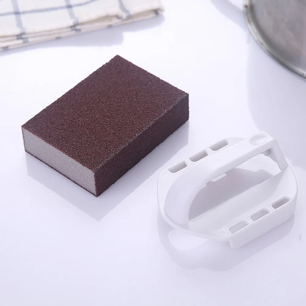 Emery Sponge Nano Melamine Pot Brush For Removing Rust Kitchen Tool Cleaning Descaling Rub With Handle | Дом и сад