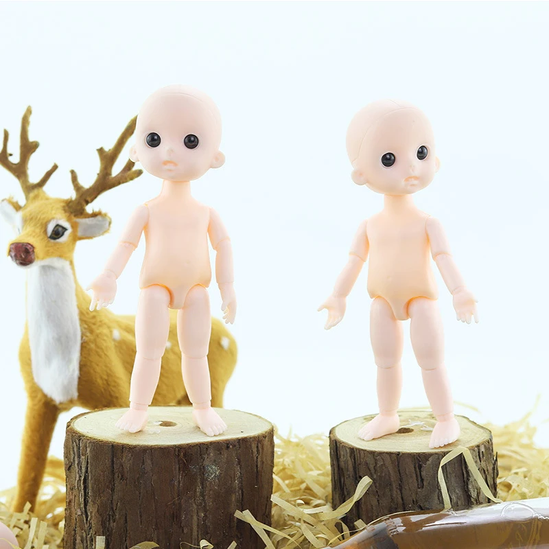 16 см OB куклы без макияжа сделай сам лысая голова для кукол Перекраска лица