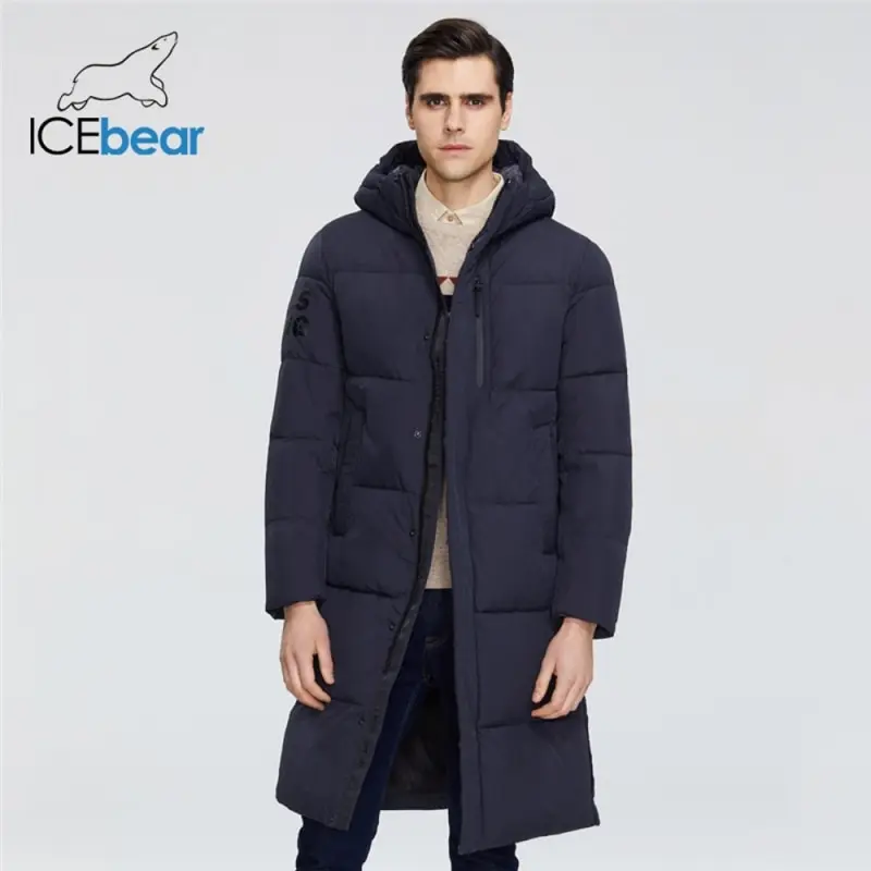 Новинка 2021 мужская одежда ICEbear Высококачественная зимняя куртка брендовая