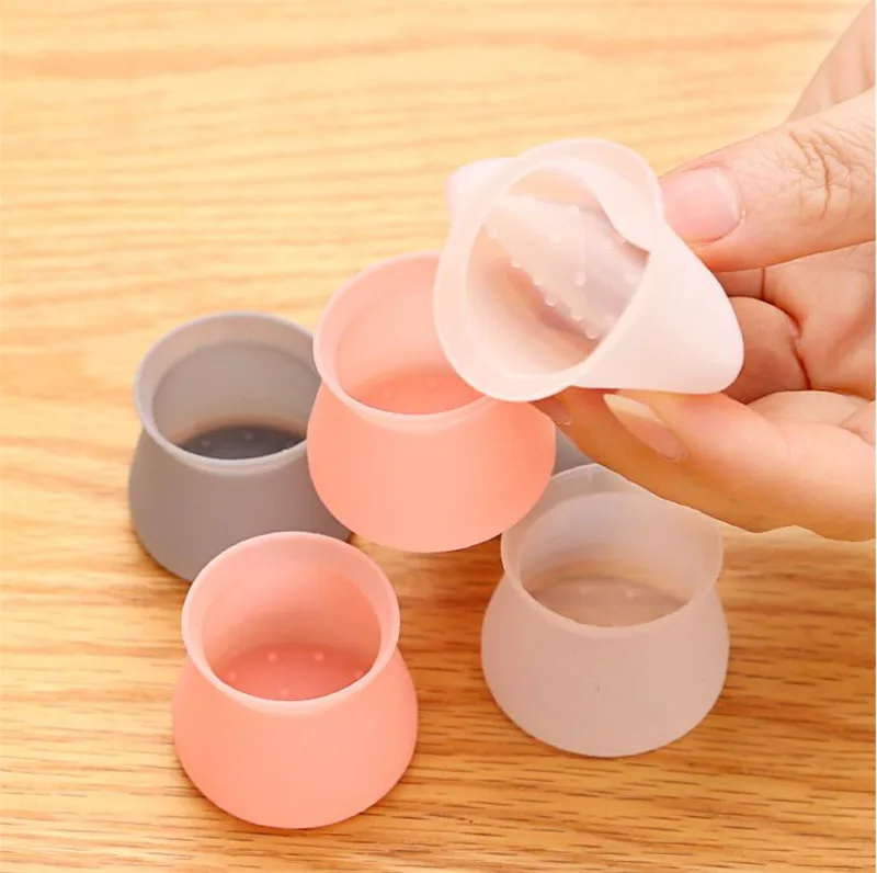 4 шт./лот бесшумные Нескользящие мебельные колпачки для ножек стола стула