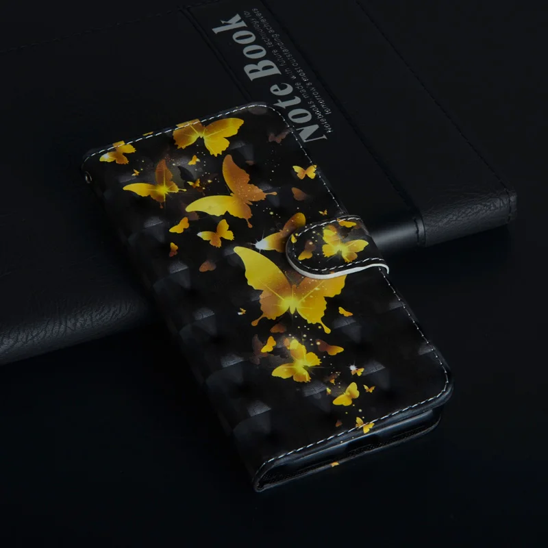 Роскошный 3D чехол книжка из искусственной кожи для Redmi Note 5 Pro кошелек сумка
