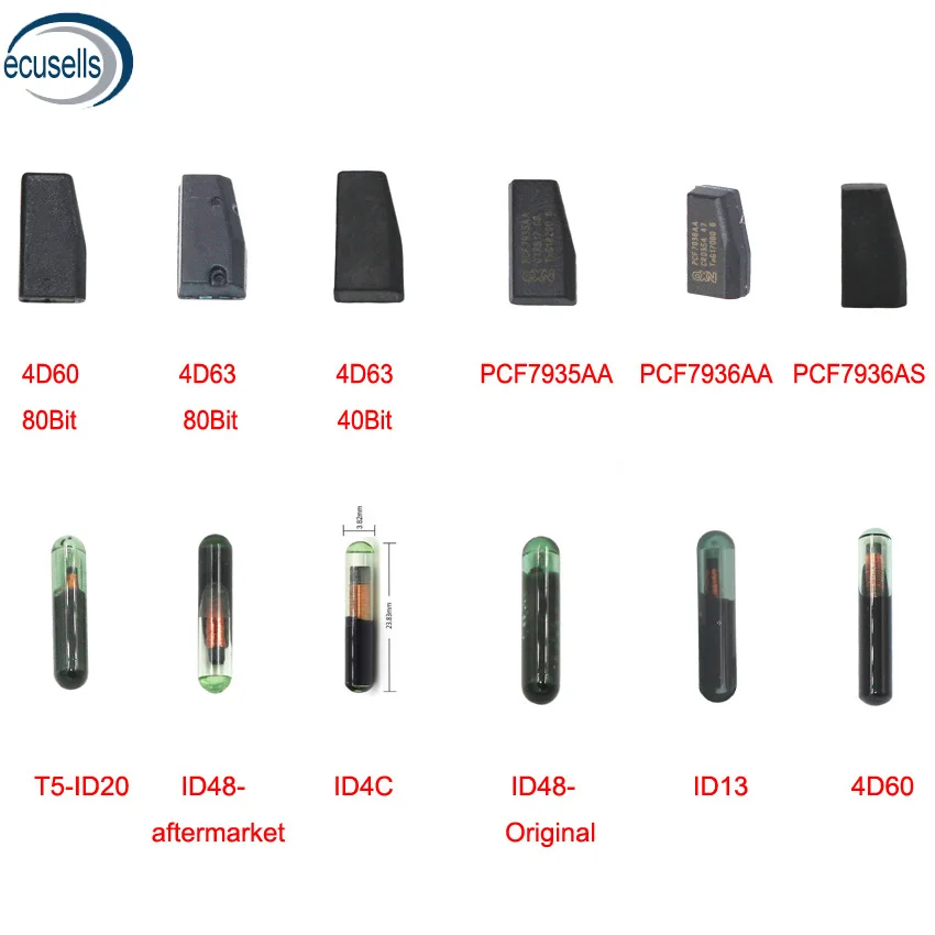 Распродажа! Чип для ключа автомобиля ID4D60 4d60 80 бит 40 4D63 T5 ID20 ID48 ID4C ID13 PCF7935AA